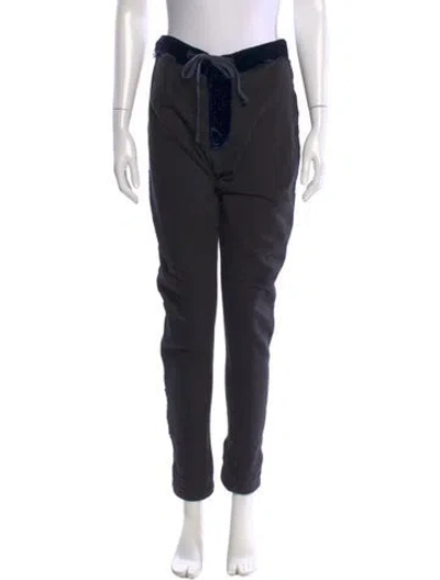 Pre-owned Greg Lauren Straight Leg Pants In Black