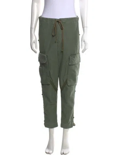 Pre-owned Greg Lauren Straight Leg Pants In Green