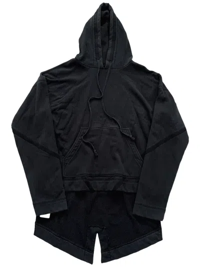 Pre-owned Greg Lauren Sz3 Sample Unreleased Tailcoat Hoodie Batman In Black
