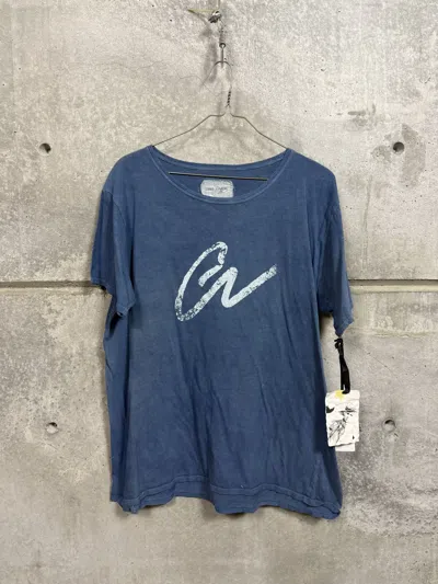 Pre-owned Greg Lauren T Blue Gl Tee