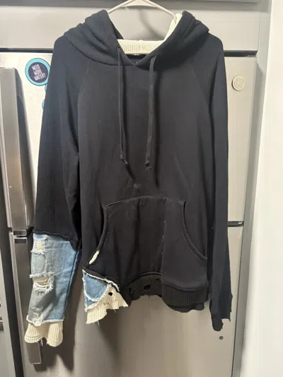 Pre-owned Greg Lauren T Fragment Hoodie In Black