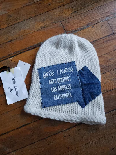 Pre-owned Greg Lauren T Hat In White