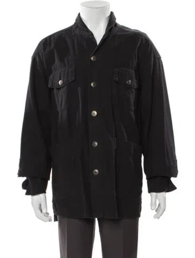 Pre-owned Greg Lauren Utility Jacket In Black