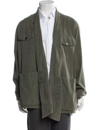 Pre-owned Greg Lauren Utility Jacket In Green