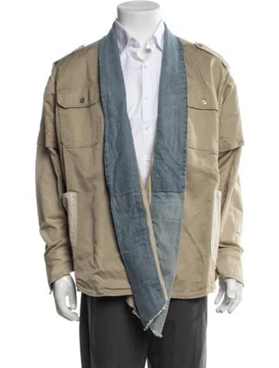 Pre-owned Greg Lauren Utility Jacket In Neutrals
