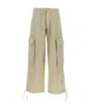 Greg Lauren Wide-legged Overalls And Casual Pants In Nude