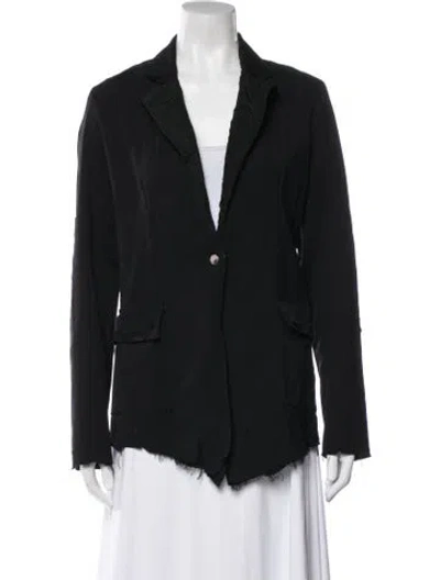 Pre-owned Greg Lauren Wool Blazer In Black