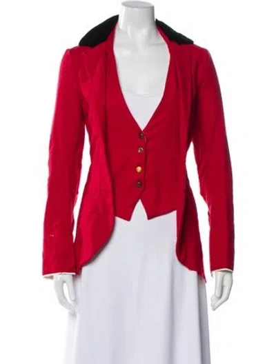 Pre-owned Greg Lauren Wool Jacket In Red