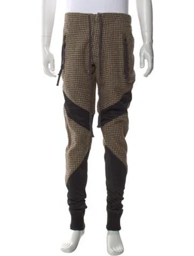 Pre-owned Greg Lauren Wool Joggers In Brown