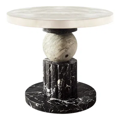 Pre-owned Greg Natale Athens Side Table By  In Sand