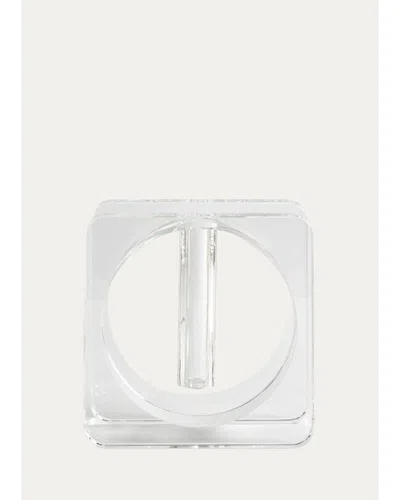Greg Natale Caldera Crystal Vase In White