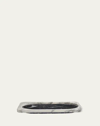 Greg Natale Caldera Marble Tray In Gray