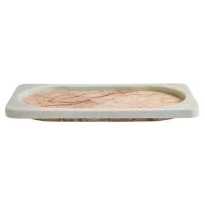 Pre-owned Greg Natale Caldera Tray Terreno Gold & Blue Onyx By