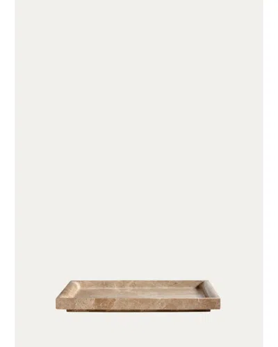 Greg Natale Celesta Marble Rectangular Tray In Neutral