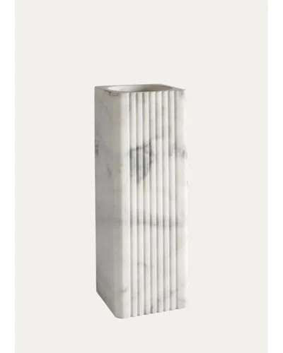 Greg Natale Celesta Marble Vase In Gray