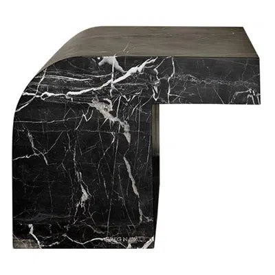 Pre-owned Greg Natale Giorgio Side Table Nero By  In Black