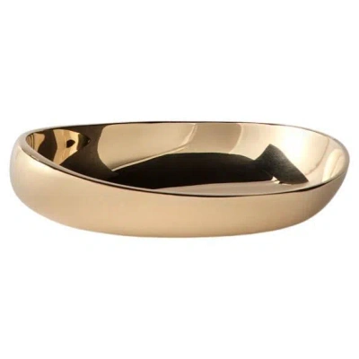 Pre-owned Greg Natale Pietra Brass Dish Unlacquered By  In Sand