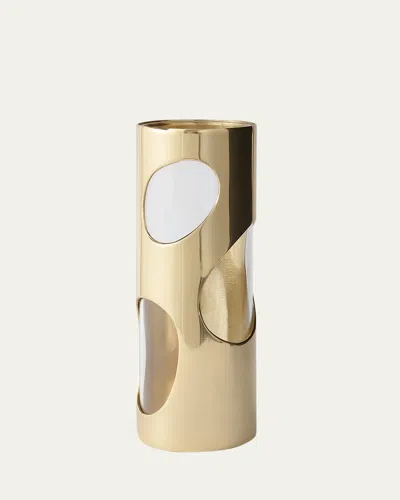 Greg Natale Pietra Brass Vase