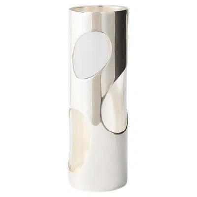 Pre-owned Greg Natale Pietra Silver Vase By  In Sand