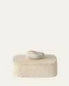 Greg Natale Pietra Travertine & Rose Marble Box