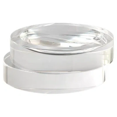 Pre-owned Greg Natale Pila Crystal Bowl Clear By  In Gray