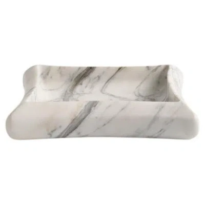 Pre-owned Greg Natale Stella Bowl Arabescato By  In Gray
