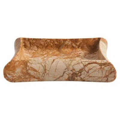 Pre-owned Greg Natale Stella Bowl Terreno Gold By  In Brown