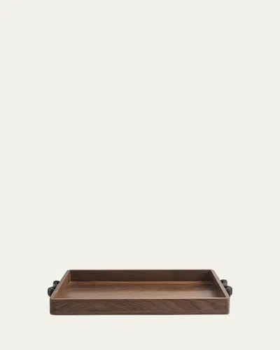 Greg Natale Terreno Walnut Tray In Brown