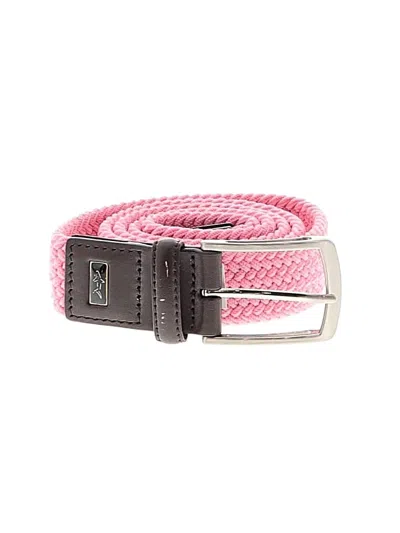 Pre-owned Greg Norman Belt In Pink