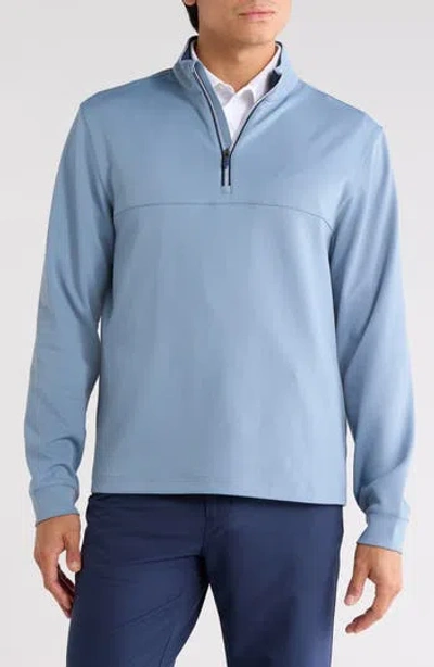 Greg Norman Captains Quarter Zip Pullover In Blue