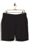 Greg Norman Classic Flat Front Golf Shorts In Black