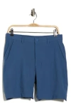 Greg Norman Classic Flat Front Golf Shorts In Blue