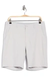 Greg Norman Classic Flat Front Golf Shorts In Gray