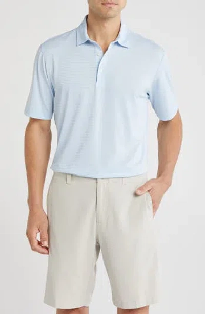 Greg Norman Feeder Stripe Oyster Piqué Knit Polo