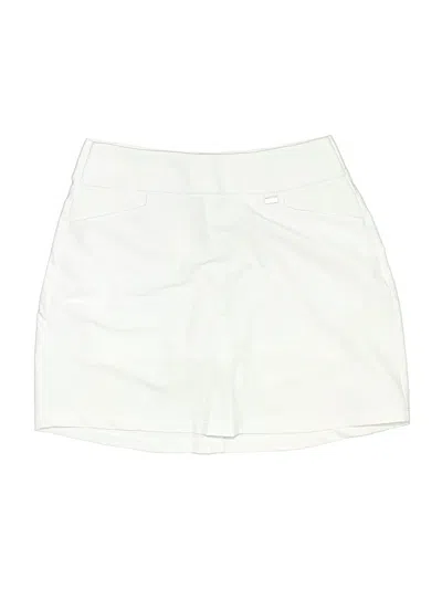 Pre-owned Greg Norman Formal Skirt In White