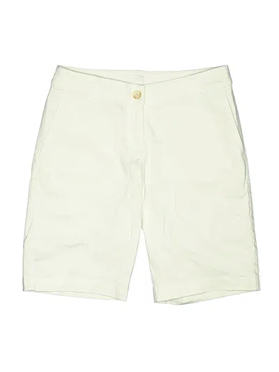 Pre-owned Greg Norman Khaki Shorts In Ivory