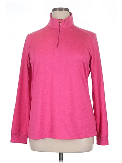 Pre-owned Greg Norman Long Sleeve Turtleneck In Pink