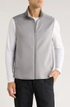 Greg Norman Ottoman Panel Golf Vest In Gray