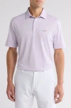 Greg Norman Oyster Piqué Performance Polo In Purple