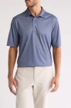 Greg Norman Performance Stretch Golf Polo<br /> In Navy Heather