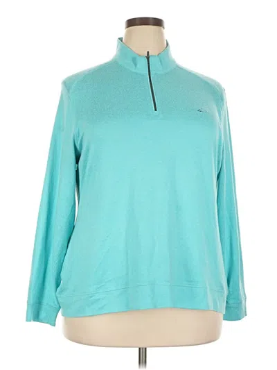 Pre-owned Greg Norman Pullover Sweater In Teal