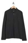 Greg Norman Quarter Zip Pullover In Black