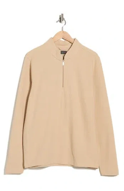 Greg Norman Quarter Zip Pullover In Brown