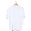 Greg Norman Rib Pocket Front Button Up Shirt In White