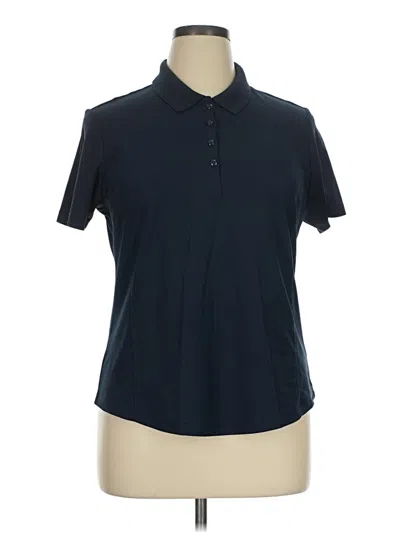 Pre-owned Greg Norman Short Sleeve Polo Shirt In Blue