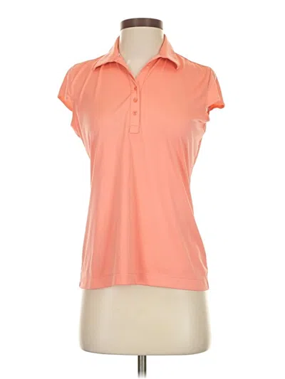 Pre-owned Greg Norman Short Sleeve Polo Shirt In Orange