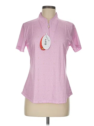Greg Norman Short Sleeve Polo Shirt In Pink