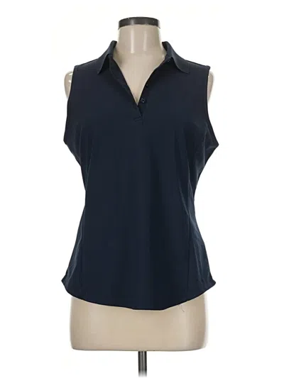 Pre-owned Greg Norman Sleeveless Blouse In Black