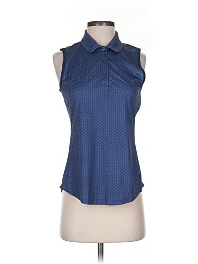 Pre-owned Greg Norman Sleeveless Blouse In Blue