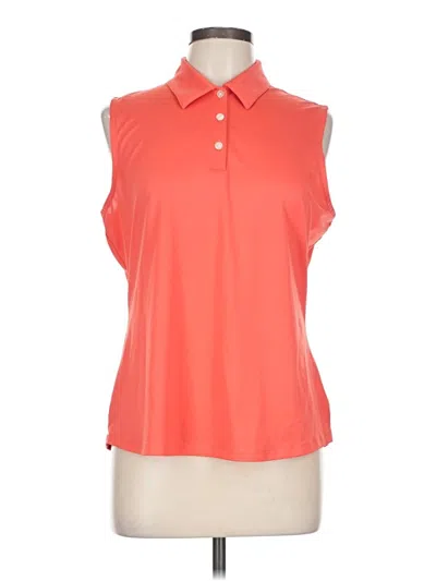 Pre-owned Greg Norman Sleeveless Blouse In Orange